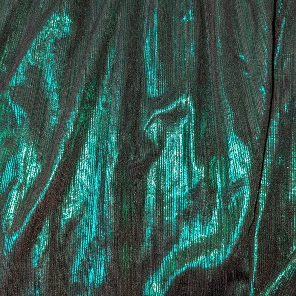 NWT BALTIC BORN Madilyn Emerald Green Maxi Dress Metallic Small Sleeveless Tier - Picture 15 of 16